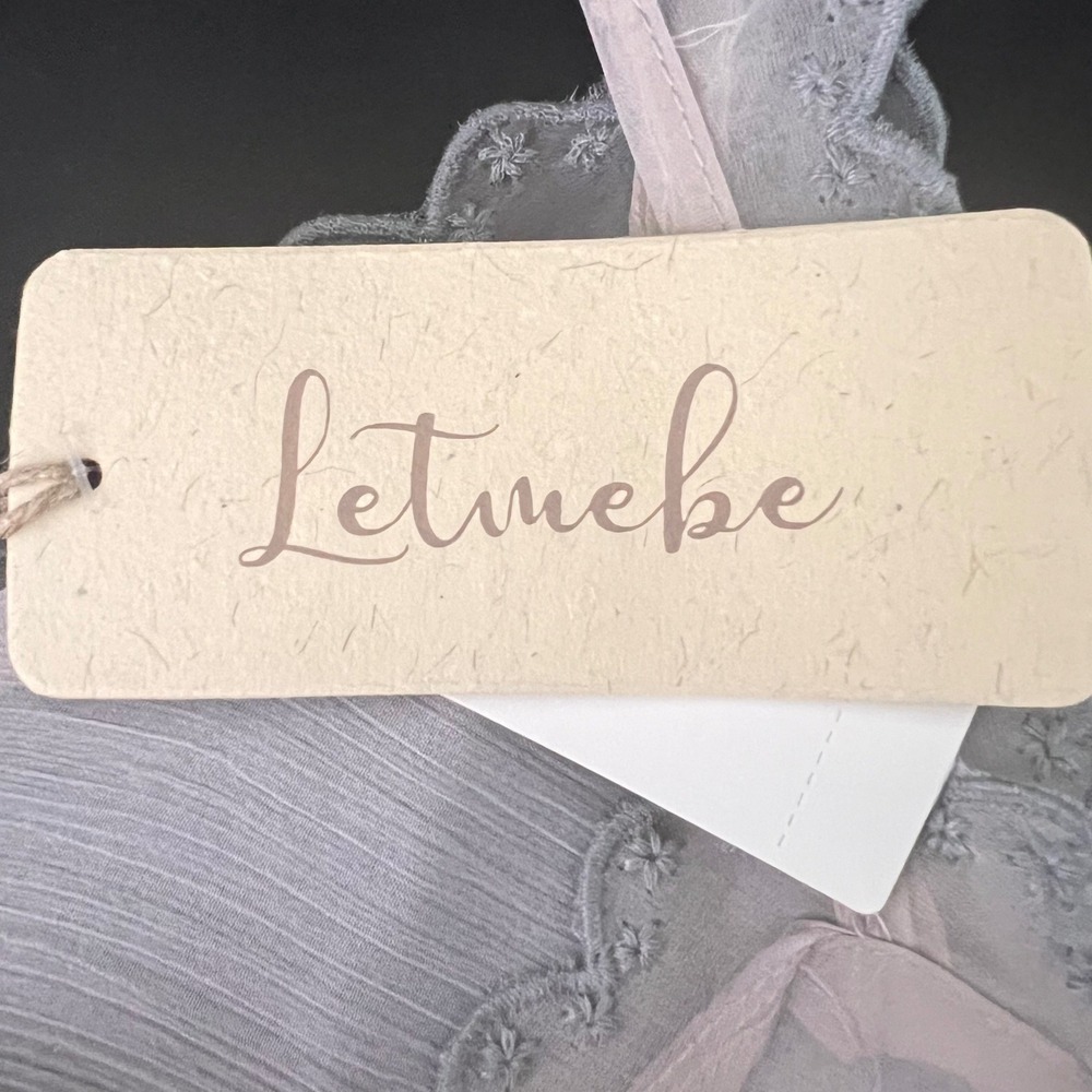 NWT-Let Me Be Anthropologie Camisole XL Cream Sequin Floral Hanky Hem Boho Fairy - Picture 7 of 14